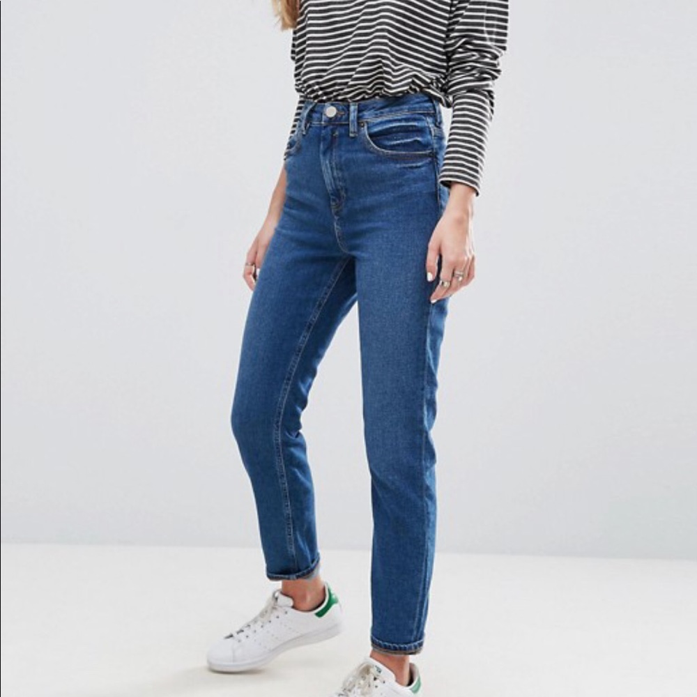 ASOS petite farleigh high waisted mom jeans